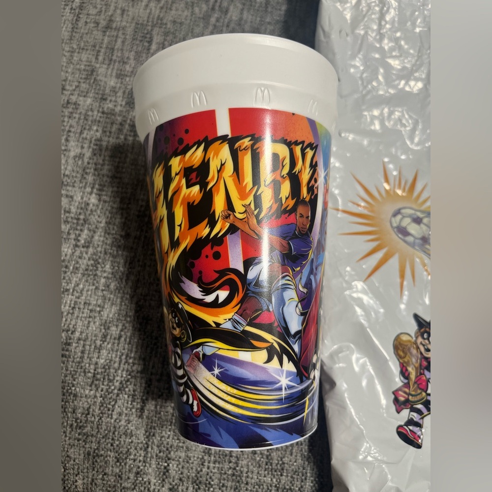 McDonald's FIFA World Cup Thierry Henry Collectible Plastic Cup